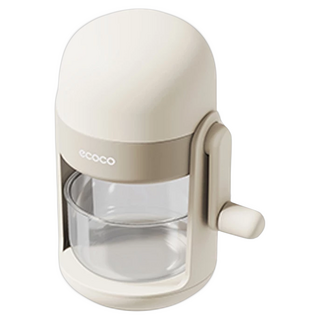 ecoco 意可可 刨冰機 標配, 刨冰機 + 雙色冰盒, 1個, 象牙白