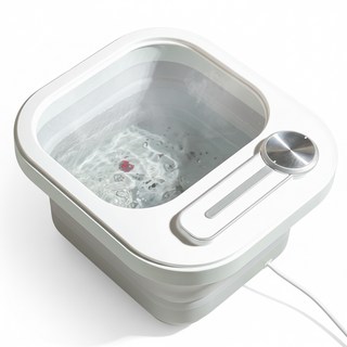 오아 버블풋 접이식 족욕기, OMS-024WH, 화이트