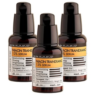 DermaFactory 13%維他命B3傳明酸亮白精華, 3瓶, 30ml