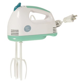 PEARL LIFE 珍珠金屬 Good Cutie系列 電動打蛋器/塑膠攪拌棒 D-1121, 白色 + 綠色, 1支