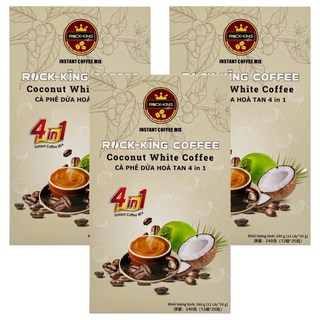 ROCK-KING 越南悶蒸萃取椰子咖啡, 3個, 20g, 12個裝