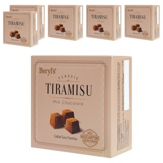 Beryl's 提拉米蘇風味牛奶巧克力 65g (添加植物油) 馬斯卡彭起司與咖啡粉, 6盒