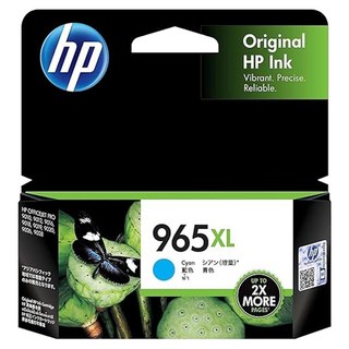 HP 惠普 965XL 高印量墨水匣 色彩鮮明 文字清晰, 藍色, 1個