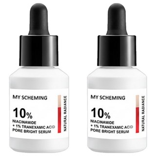 MY SCHEMING 我的心機 10%菸醯胺 + 1%傳明酸毛孔淨白精華, 2個, 30ml