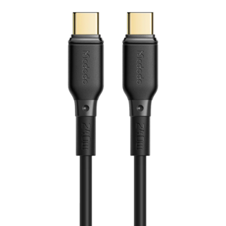 Mcdodo 麥多多 小白系列 Type-C-Type-C 240W 疾速閃充數據線 內置E-maker芯片 鍍金接口, 2m, Black, 1條