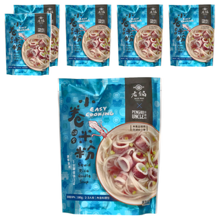 老鍋米粉 小卷湯米粉 方便料理 2-3人份, 180g, 6包