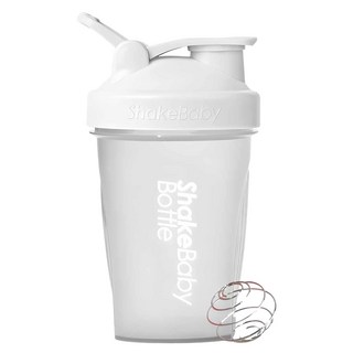 쉐이크베이비 보틀 쉐이커, 화이트, 600ml, 1개