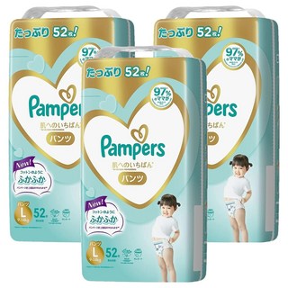 Pampers 幫寶適 日本境內版 尿布 褲型 9~14kg, L, 156片
