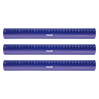 MILAN 超Q彈防斷性長尺 30cm, 藍色, 3支