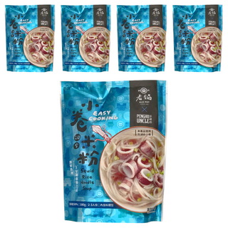 老鍋米粉 小卷湯米粉 方便料理 2-3人份, 180g, 5包