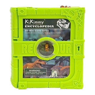KiKimmy 百科全書 DIY迷你場景系列 恐龍世界 拼圖玩具 60片, 1個