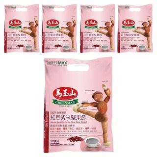 馬玉山 紅豆紫米堅果飲, 360g, 5袋