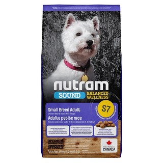 nutram 成犬 S7 乾飼料 小顆粒, 雞肉 + 胡蘿蔔, 2kg, 1袋