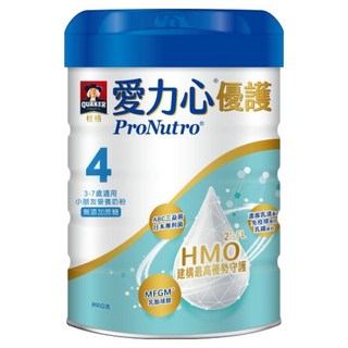 QUAKER 桂格 ProNutro 愛力心 優護小朋友營養奶粉 3~7歲, 800g, 6罐