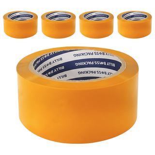 VICDREAM THE 堅固耐用封箱膠帶 中型包裝用 63MIC 48mm x 40m, 5個, 米色