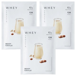 BODY GOALS 水解乳清蛋白Pro 花生牛奶, 3包, 40g