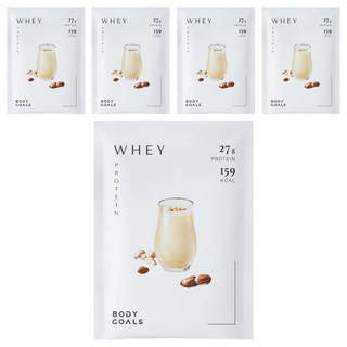 BODY GOALS 水解乳清蛋白Pro 花生牛奶, 5包, 40g