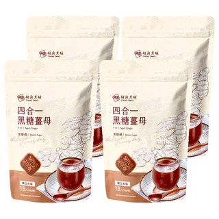 糖鼎 四合一黑糖薑茶, 30g, 13包, 4袋