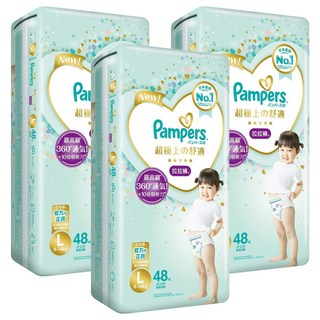 Pampers 幫寶適 台灣公司貨 一級幫拉拉褲/尿布 9~14kg, L, 144片