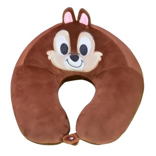 KHTOY 迪士尼大臉抱抱頸枕, 奇奇 深咖色, 1個