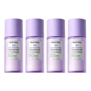 SKINTIFIC AHA BHA 去角質臉部化妝水, 80ml, 4瓶