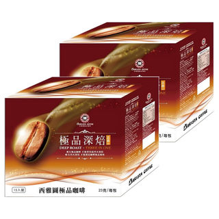 BARISTA COFFEE 西雅圖 極品深焙三合一咖啡, 23g, 15入, 2盒