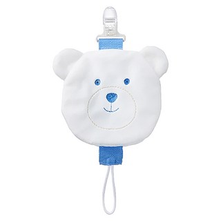 Fees BEBE 可拆式奶嘴防塵套夾 熊熊, 藍色, 1個