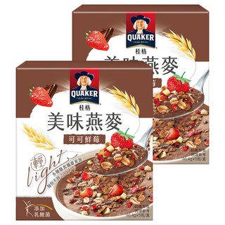 QUAKER 桂格 美味燕麥 可可鮮苺, 232g, 2盒