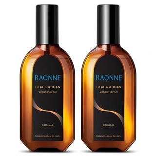 [비건뷰티] 라온느 블랙 아르간 헤어오일, 100ml, 2개