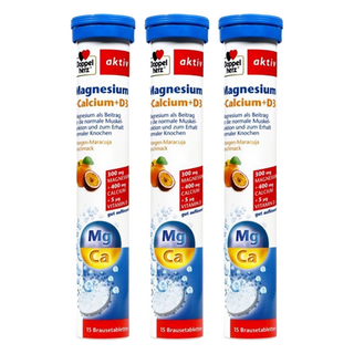 Doppel herz 德之寶 鈣鎂D3發泡錠, 6.5g, 15顆, 3瓶