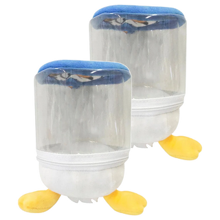 收納王妃 屁屁透明置物桶 DSTD7009 10 x 15cm, 唐老鴨 透明色 + 白色 + 黃色, 2個