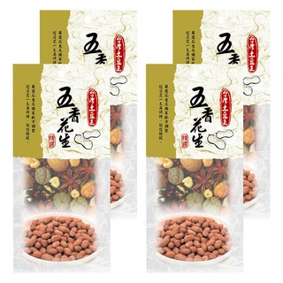 台灣土豆王 五香花生, 70g, 4包
