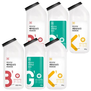 REBOW 精選清潔組 小蘇打粉 500g+檸檬酸 420g+過碳酸鈉 500g, 2套