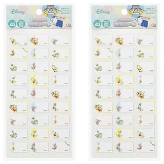 sun-star 防水姓名標示貼紙, 小熊維尼 多色, 1入, 2包