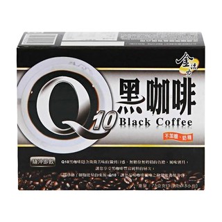 啡茶不可 Q10黑咖啡 無加糖、無奶精, 5g, 15包, 1盒
