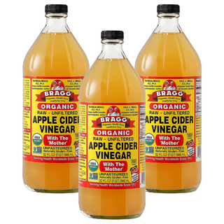 統一生機 Bragg 有機蘋果醋, 未經過濾、稀釋，保持原始風味, 946ml, 3瓶