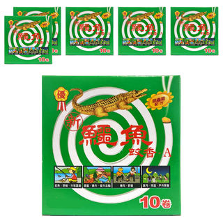 鱷魚 蚊香優 10卷, 125g, 6盒