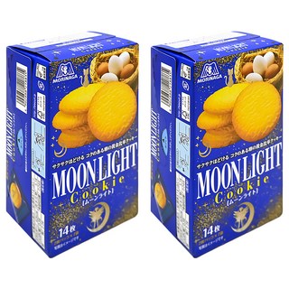 MORINAGA 森永 月光雞蛋風味餅, 14枚入, 113.4g, 2盒