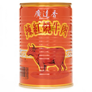 廣達香 辣紅燒牛肉, 不添加防腐劑、味素, 440g, 1罐