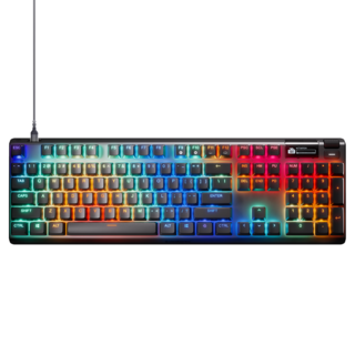 SteelSeries 賽睿 Apex Pro Gen 3 有線電競鍵盤 可調節觸發 全鍵RGB燈效, 1個, OmniPoint 3.0, Black