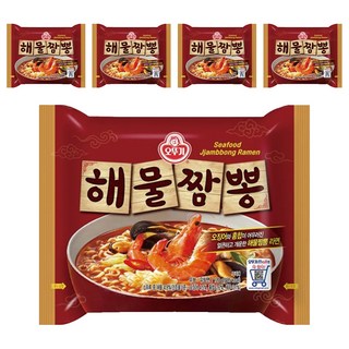 OTTOGI 不倒翁 香辣海鮮風味拉麵 120g, 5包