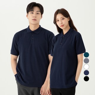 CARET 中性款柔軟短袖Polo衫, 海軍藍, 1件