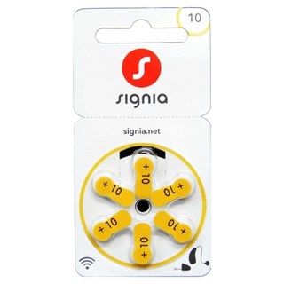 signia 西嘉 助聽器電池, A10 PR70, 1組