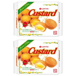 LOTTE 樂天 Custard 蛋黃派 10顆, 230g, 2盒