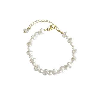 寶石首飾 女款巴洛克淡水珍珠簡約手鍊