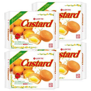 LOTTE 樂天 Custard 蛋黃派 10顆, 230g, 4盒