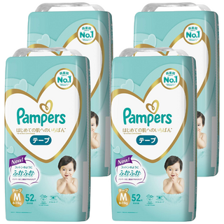Pampers 幫寶適 日本境內版 黏貼型尿布 6~11kg, M, 208片