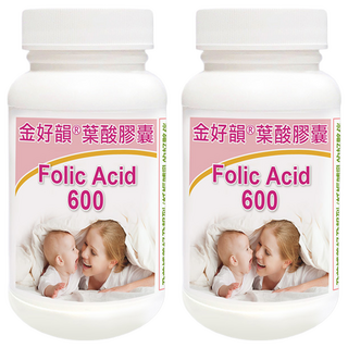 Healthwomen 赫而司 金好韻葉酸膠囊 鈣備孕/孕前補養配方, 2罐, 90顆