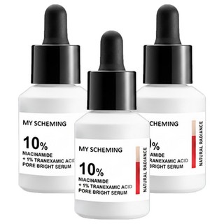 MY SCHEMING 我的心機 10%菸醯胺 + 1%傳明酸毛孔淨白精華, 3個, 30ml