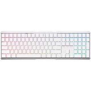 CHERRY 기계식 유무선겸용 일반형 키보드, 화이트, MX BOARD 3.0S 무선 RGB  (갈축), 갈축